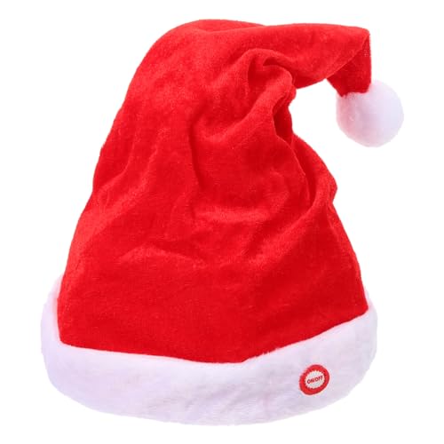 PRETYZOOM 2st Tanzende Weihnachtsmütze Mützen Für Erwachsene Twerkender Weihnachtsmann Partyhüte Für Erwachsene Bommelmützen Kuscheltiere Für Erwachsene Vater Hut Weihnachten Kind Geschenk von PRETYZOOM