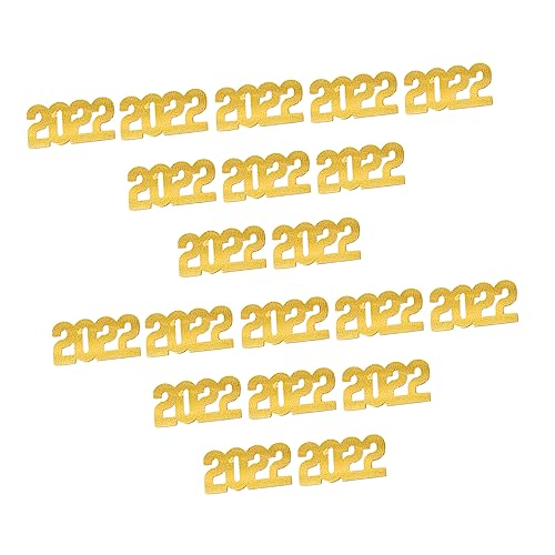 PRETYZOOM 3 Packungen 2022 2022 Konfetti Tischstreuung Für Das Neue Jahr Partyzubehör Tischstreupailletten Konfetti Verpacken Partytisch Für Das Neue Jahr Esstisch Grad Golden Papier PRETYZOOM 3 Packungen 2022 2022 Konfetti Tischstreuung Für Das Neue Jahr Partyzubehör Tischstreupailletten Konfetti Verpacken Partytisch Für Das Neue Jahr Esstisch Grad Golden Papier von PRETYZOOM