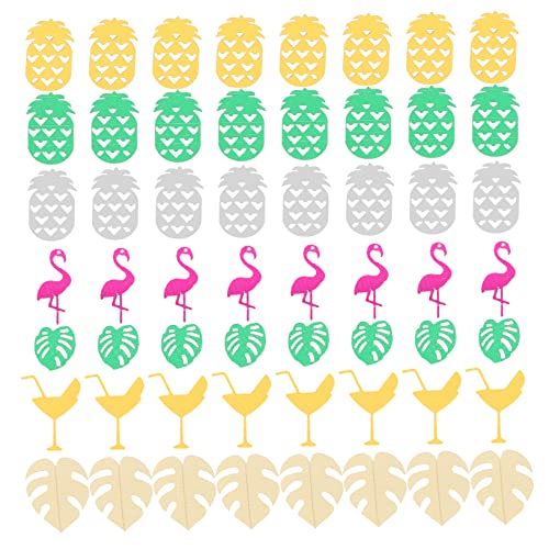 PRETYZOOM 3 Packungen Kaktus-ananas-krümel Mexikanische Dekorationen Geburtstag Tischdekoration Blattdekor Hawaii-dekor Essen Tischstreusel Mexiko Hochzeit Baby Plastik von PRETYZOOM