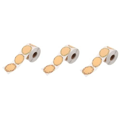 PRETYZOOM 3 Rollen Geschenkname Tag Selbst Aufkleber-etiketten Verpackung Schlüsselanhänger Mit Etiketten Klebrig Abnehmbare Aufkleber Taschen Umschlagetikett Gruß Dekoration Kraftpapier PRETYZOOM 3 Rollen Geschenkname Tag Selbst Aufkleber-etiketten Verpackung Schlüsselanhänger Mit Etiketten Klebrig Abnehmbare Aufkleber Taschen Umschlagetikett Gruß Dekoration Kraftpapier von PRETYZOOM