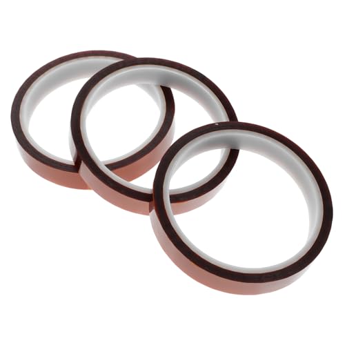 PRETYZOOM 3 Rollen Hitzebeständiges Klebeband Bastel Wärmeband Professionelle Wärmeübertragungsbänder Hochtemperaturband Polyimidband Reparaturband Antistatisches Band Thermoband PRETYZOOM 3 Rollen Hitzebeständiges Klebeband Bastel Wärmeband Professionelle Wärmeübertragungsbänder Hochtemperaturband Polyimidband Reparaturband Antistatisches Band Thermoband von PRETYZOOM