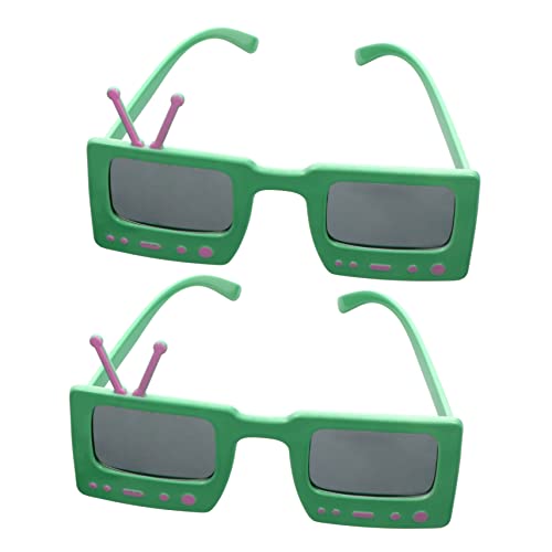 PRETYZOOM 3 Sätze Lustige Partybrillen Im Fernseher Design Fotorequisiten Für Geburtstagsfeiern Und Hawaii Partys Für Erwachsene Glatt Und Bequem 2 Stücke * 3 von PRETYZOOM