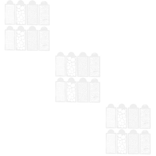PRETYZOOM 3 Sätze Teiliges Set Diy Kuchendekorationstools Leopardenmuster Schablonen Für Cake Lace Druck Wiederverwendbare Vorlagen Aus Pet Für Kreative Backideen 8 Stück * 3 von PRETYZOOM