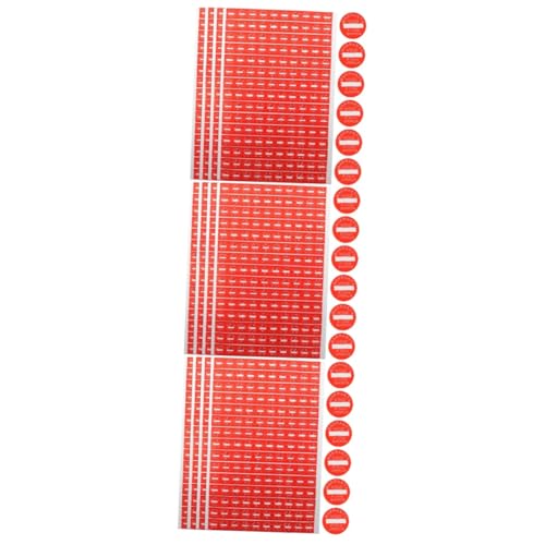 PRETYZOOM 3 Sätze -tags Aufkleber Dauerhaft Stichworte Etikett Klebendes Warnschild Warnscheiben Rot Papier 1000 Stück * 3 PRETYZOOM 3 Sätze -tags Aufkleber Dauerhaft Stichworte Etikett Klebendes Warnschild Warnscheiben Rot Papier 1000 Stück * 3 von PRETYZOOM