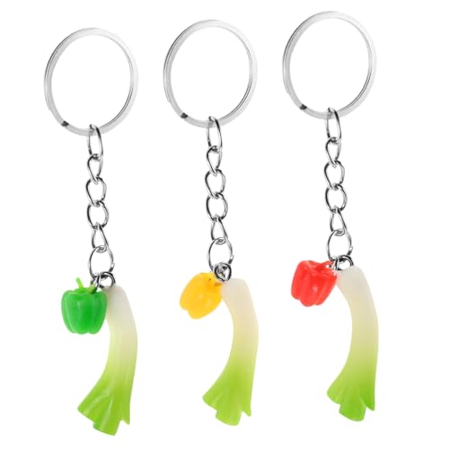 PRETYZOOM 3 Stück Teiliges Kreativer Lebensmittel Schlüsselanhänger Realistische und Chili Pfeffer Anhänger für Taschen Rucksäcke Party und Täglichen Gebrauch PRETYZOOM 3 Stück Teiliges Kreativer Lebensmittel Schlüsselanhänger Realistische und Chili Pfeffer Anhänger für Taschen Rucksäcke Party und Täglichen Gebrauch von PRETYZOOM
