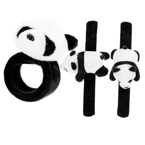 PRETYZOOM 3 Stück Teiliges Panda schnapparmband Tiermotiv Armband Dekoration Motorrad Lenker Auto Handgelenk Zubehör Niedlicher Kindergeburtstag Mitgebsel von PRETYZOOM