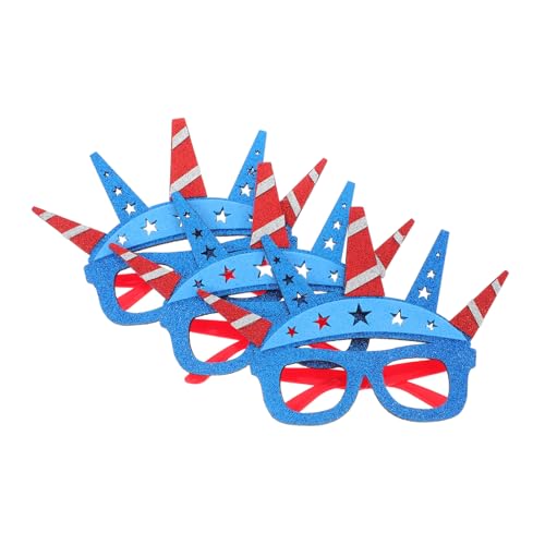 PRETYZOOM 3 Stück Unabhängigkeitstagbrille Amerikanische Elementbrille patriotische Parteibrille Urlaubs-Sonnenbrille Fotorahmen-Requisite Abschlussfeier Brille lustige Partybrille Plastik PRETYZOOM 3 Stück Unabhängigkeitstagbrille Amerikanische Elementbrille patriotische Parteibrille Urlaubs-Sonnenbrille Fotorahmen-Requisite Abschlussfeier Brille lustige Partybrille Plastik von PRETYZOOM