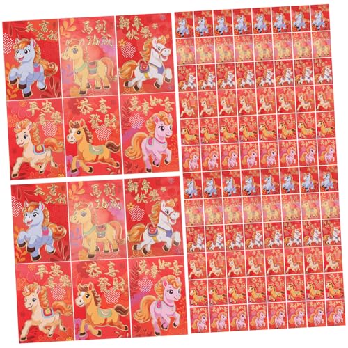 PRETYZOOM 300 Stück Glücksgeldumschläge Zum Neujahrsfest – Taschen Für Chinesische Karten – Rote Umschläge Zum Jahr Des Pferdes 2026 Hongbao Für Das Frühlingsfest PRETYZOOM 300 Stück Glücksgeldumschläge Zum Neujahrsfest – Taschen Für Chinesische Karten – Rote Umschläge Zum Jahr Des Pferdes 2026 Hongbao Für Das Frühlingsfest von PRETYZOOM