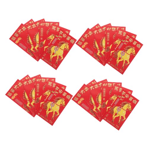 PRETYZOOM 300 Stück Rote Umschläge Jahr Des Pferdes Kreative Hongbao für Chinesisches Neujahrsfest Kinderfreundliche Muster Reißfeste Papierumschläge für Geldgeschenke und Feierlichkeiten PRETYZOOM 300 Stück Rote Umschläge Jahr Des Pferdes Kreative Hongbao für Chinesisches Neujahrsfest Kinderfreundliche Muster Reißfeste Papierumschläge für Geldgeschenke und Feierlichkeiten von PRETYZOOM