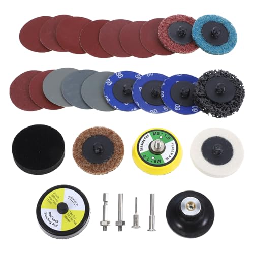 PRETYZOOM 300 Stück Schleifpads Holzbearbeitung Schleifaufsatz für Bohrer Anhang Schleifen Unterlage schleifmaschine schleifscheibe Exzenterschleifer Pads Auto Schleifpapier Zirkonia von PRETYZOOM