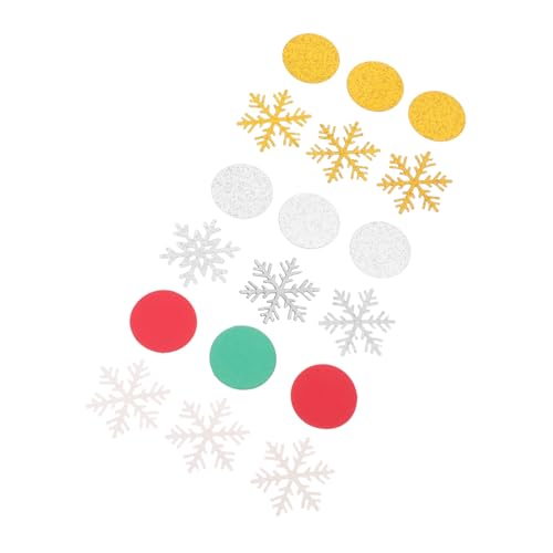 PRETYZOOM 300 Stück Weihnachts Schneeflocken Konfetti Glänzendes Glitzerpapier Runde Streudeko für Tischdekoration Winterliche Party Streusel Rot Grün Gold Silber Festliche PRETYZOOM 300 Stück Weihnachts Schneeflocken Konfetti Glänzendes Glitzerpapier Runde Streudeko für Tischdekoration Winterliche Party Streusel Rot Grün Gold Silber Festliche von PRETYZOOM