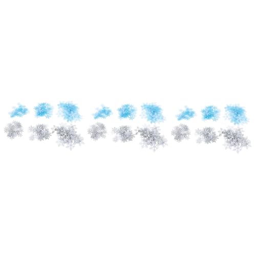 PRETYZOOM 3St Gefälschte Schneeflocke Dekoration Urlaub Schneeflocke Ornament Schneeflocken-Konfetti neu Weihnachtsdekorationen esstisch Weihnachtsfeierzubehör Konfetti-Patch Blitz schmücken von PRETYZOOM