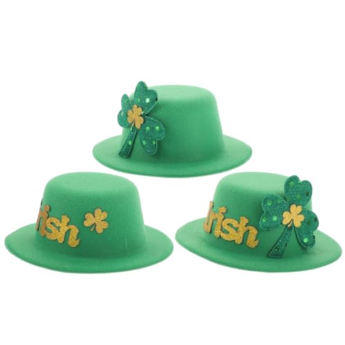 PRETYZOOM 3st Grüner Partyhut Niedliche Haaraccessoires Haarschmuck Für Mädchen Hut Haarspangen Haarschmuck Für Damen Urlaub Haarspangen St. Patrick's Day Accessoire Haarklammer Stoff Green PRETYZOOM 3st Grüner Partyhut Niedliche Haaraccessoires Haarschmuck Für Mädchen Hut Haarspangen Haarschmuck Für Damen Urlaub Haarspangen St. Patrick's Day Accessoire Haarklammer Stoff Green von PRETYZOOM