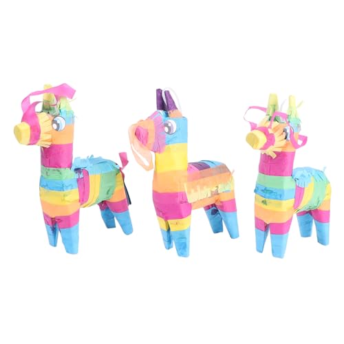 PRETYZOOM 3st Piñata Minispielzeug Für Kinder Mexiko Dekorationen Outdoor-spielsets Spielset Für Kinder Pinata-spielzeug Außendekorationen Draussen Papier Bankett Requisiten von PRETYZOOM