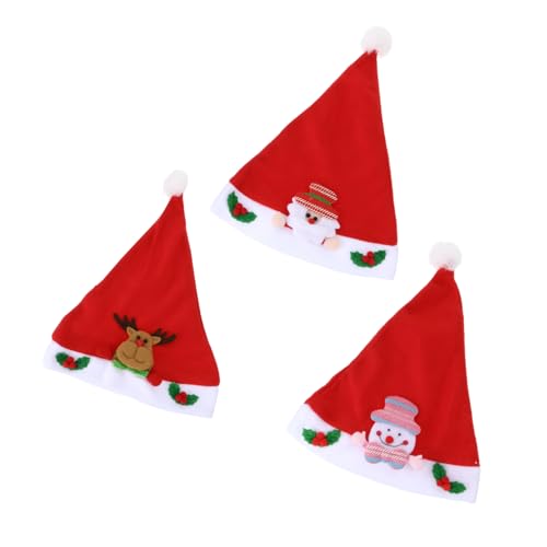 PRETYZOOM 3st Weihnachtsroter Hut Weihnachtsmützen Für Partyhüte Für Erwachsene Neuheit Weihnachtsmütze Motorhaube Für Weihnachtsmütze Für Erwachsene Rote Hüte Gezogenes Tuch PRETYZOOM 3st Weihnachtsroter Hut Weihnachtsmützen Für Partyhüte Für Erwachsene Neuheit Weihnachtsmütze Motorhaube Für Weihnachtsmütze Für Erwachsene Rote Hüte Gezogenes Tuch von PRETYZOOM