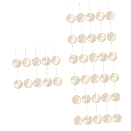 PRETYZOOM 4 Sets Holzdekorationen Patriotische Dekorationen Dekorationen Zum Unabhängigkeitstag Ornamentausschnitte Unvollendete Holzscheiben Zum Unabhängigkeitstag Basteln Zum von PRETYZOOM