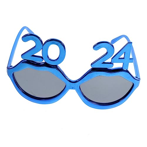 PRETYZOOM 4 Stück 2024 Brille Abschlussbrille 2024 Brillen Für Ein Frohes Neues Jahr 2024 Neuheit Lustige Sonnenbrille Foto Neujahrsvorräte Männer Und Frauen Stk Modellieren von PRETYZOOM