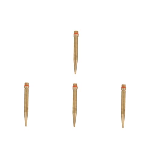 PRETYZOOM 4 Stück Heißklebedüse Fadenkleberdüsen Craft -werkzeugdüsen Kleberdüse -sortiment Lange Düsenspitzen Anhänge Von Klebetools Metalldüsenspitzen Präzisionskleberdüsen Golden Kupfer von PRETYZOOM