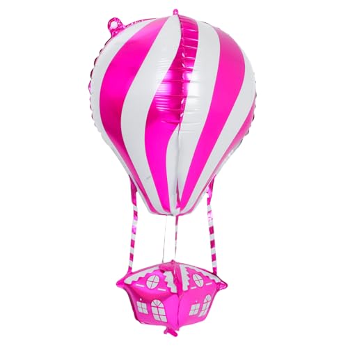 PRETYZOOM 4 Stück Heizballon „I Love You“ Ballons Reiseparty Ballons Heißluftballon Aluminiumfolienballon Aufblasbarer Heißluftballon Luftparty Dekorationen Aluminiumfolie Rosy von PRETYZOOM