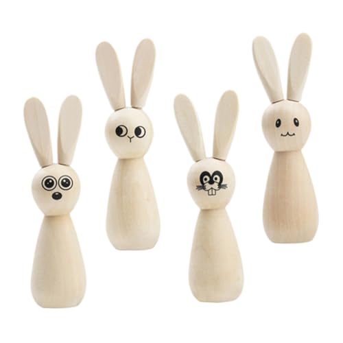 PRETYZOOM 4 Stück Kaninchen Ornament Ostern DIY Basteln DIY Ostern Basteln Holzkaninchen Osterhasenfigur Blanko Kaninchenpuppen Osterkaninchenstatue Osterhasenstatue Unbemalte Hasenpuppen PRETYZOOM 4 Stück Kaninchen Ornament Ostern DIY Basteln DIY Ostern Basteln Holzkaninchen Osterhasenfigur Blanko Kaninchenpuppen Osterkaninchenstatue Osterhasenstatue Unbemalte Hasenpuppen von PRETYZOOM