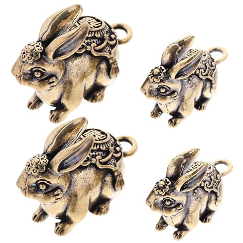PRETYZOOM 4 Stück Messing Hase Verschiedene Perlen Perlen-kit Reize Edelstein Hasen Dekorationen Haustier Verzierung Im Vintage-Stil Tieranhänger Stifte Sternperlen Für Schmuck PRETYZOOM 4 Stück Messing Hase Verschiedene Perlen Perlen-kit Reize Edelstein Hasen Dekorationen Haustier Verzierung Im Vintage-Stil Tieranhänger Stifte Sternperlen Für Schmuck von PRETYZOOM