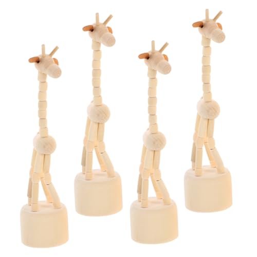 PRETYZOOM 4 Stück Teiliges Holz Fingerpuppen Giraffe Handgefertigte Hölzerne Daumen Puppets mit Tanzendem Design Natürliche Holzfigur für Interaktives Lernen Kinderfreundliche Raumdekoration PRETYZOOM 4 Stück Teiliges Holz Fingerpuppen Giraffe Handgefertigte Hölzerne Daumen Puppets mit Tanzendem Design Natürliche Holzfigur für Interaktives Lernen Kinderfreundliche Raumdekoration von PRETYZOOM