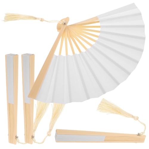 PRETYZOOM 4 Stück Teiliges Mini Papierfächer Klein Handlich für Puppen DIY Basteln Kompakt Tragbar Modisch PRETYZOOM 4 Stück Teiliges Mini Papierfächer Klein Handlich für Puppen DIY Basteln Kompakt Tragbar Modisch von PRETYZOOM
