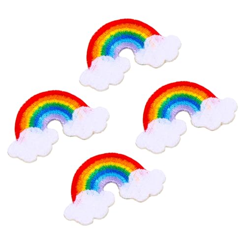 PRETYZOOM 4 Stück Teiliges Regenbogen Aufnäher Selbstklebend Polyester Bestickte DIY Stoffflicken Kleidung Reparatur Dekoration für Jacken Mützen und Taschen PRETYZOOM 4 Stück Teiliges Regenbogen Aufnäher Selbstklebend Polyester Bestickte DIY Stoffflicken Kleidung Reparatur Dekoration für Jacken Mützen und Taschen von PRETYZOOM