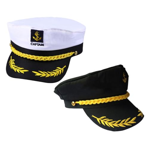 PRETYZOOM 4 Stück Teiliges Weiße Matrosen-kapitänsmützen für Erwachsene Leichte Yacht-hüte Klassische Segler-cosplay-mützen Geeignet für Karneval Partys und Bootsfahrten PRETYZOOM 4 Stück Teiliges Weiße Matrosen-kapitänsmützen für Erwachsene Leichte Yacht-hüte Klassische Segler-cosplay-mützen Geeignet für Karneval Partys und Bootsfahrten von PRETYZOOM