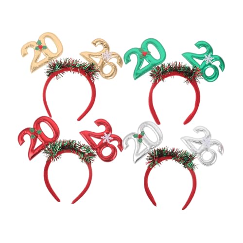 PRETYZOOM 4 Stück Teiliges Year Haarreifen Funkelnde Tinsel Schneeflocken und Beeren in Rot Gold Grün Silber Festliche Stirnbänder für Weihnachts Silvesterparty Dekorative Kopfbedeckung PRETYZOOM 4 Stück Teiliges Year Haarreifen Funkelnde Tinsel Schneeflocken und Beeren in Rot Gold Grün Silber Festliche Stirnbänder für Weihnachts Silvesterparty Dekorative Kopfbedeckung von PRETYZOOM