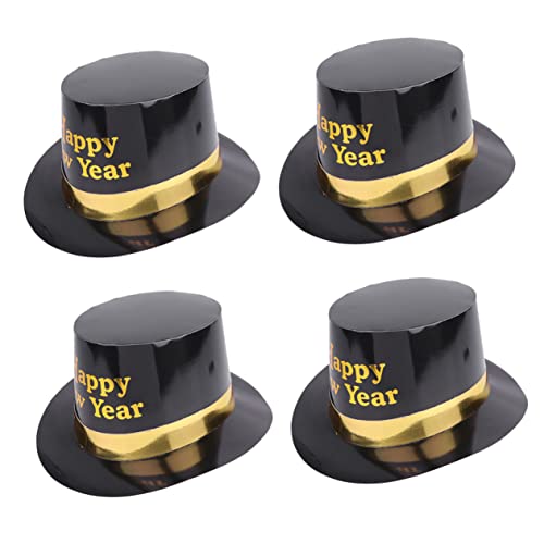 PRETYZOOM 4 Stück schwarzgoldener Hut Zylinder für Männer Party-Tops-Hut neues jahr tops hut goldene Spitze Hüte anziehen silvester party silvesterparty Partyhut papierhut des neuen jahres PRETYZOOM 4 Stück schwarzgoldener Hut Zylinder für Männer Party-Tops-Hut neues jahr tops hut goldene Spitze Hüte anziehen silvester party silvesterparty Partyhut papierhut des neuen jahres von PRETYZOOM