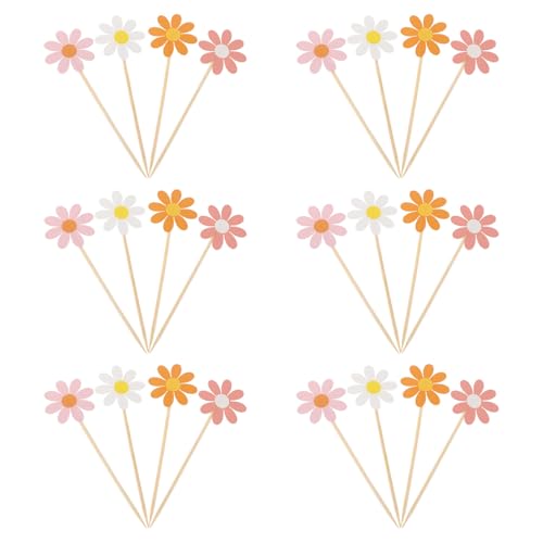 PRETYZOOM 40 Stück Cupcake-Topper Mit Gänseblümchenmotiv Groovige Frühlingsblumen-Kuchenaufsätze Kuchendekorationen Für Mädchen Babyparty Hochzeit Geburtstag Party-Dekorationen PRETYZOOM 40 Stück Cupcake-Topper Mit Gänseblümchenmotiv Groovige Frühlingsblumen-Kuchenaufsätze Kuchendekorationen Für Mädchen Babyparty Hochzeit Geburtstag Party-Dekorationen von PRETYZOOM