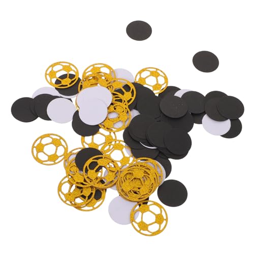 PRETYZOOM 400 Stück Fußball Konfetti Gold Schwarz Fußball Party Tischdekoration Streudeko Geburtstagsfeiern Sport Events Fan Feiern Einfache PRETYZOOM 400 Stück Fußball Konfetti Gold Schwarz Fußball Party Tischdekoration Streudeko Geburtstagsfeiern Sport Events Fan Feiern Einfache von PRETYZOOM