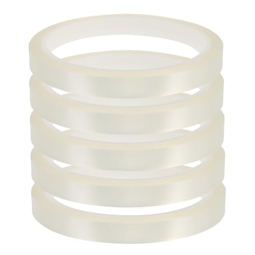 PRETYZOOM 5 Rollen Hitzebeständiges Klebeband Transparent Pet Sublimation Tape Für Druck Reparatur Elektronik Isolierung Wärmebeständig von PRETYZOOM