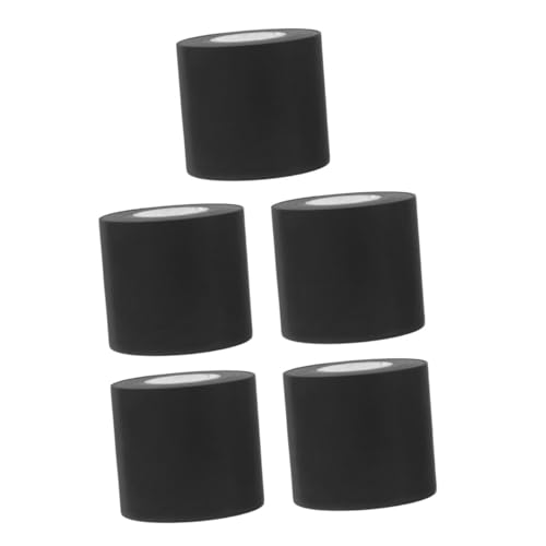 PRETYZOOM 5 Rollen Klebeband für Klimaanlagen wickeln Weiß Pflicht feuerfest Abdeckung hitzebeständiges klebeband energiesparend Rohrreparaturband Außenrohrisolierung Auspuffband PVC Black von PRETYZOOM