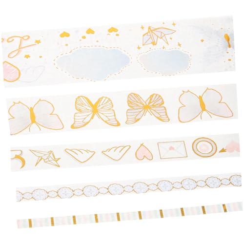 PRETYZOOM 5 Sätze Washi Tape Dekorative Klebebänder Mit Goldprägung Langlebig Und Leicht Ablösbar Für Diy Planer Scrapbook Tagebuch Und Bastelprojekte Farbenfrohe Hand Account 12 Rollen * 5 PRETYZOOM 5 Sätze Washi Tape Dekorative Klebebänder Mit Goldprägung Langlebig Und Leicht Ablösbar Für Diy Planer Scrapbook Tagebuch Und Bastelprojekte Farbenfrohe Hand Account 12 Rollen * 5 von PRETYZOOM