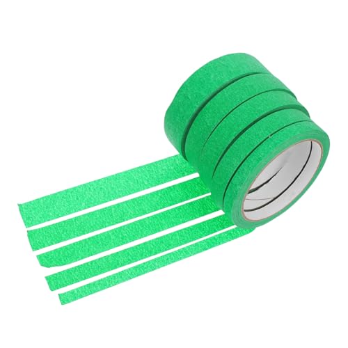 PRETYZOOM 5 Stück Abdeckband Grünes Malerband Maskierender Meister Farbverdünner Im Dunkeln Leuchtendes Papier Frosch-malerband Maskierungsspachtel Auto Klebeband Neonband Papierkleber Green PRETYZOOM 5 Stück Abdeckband Grünes Malerband Maskierender Meister Farbverdünner Im Dunkeln Leuchtendes Papier Frosch-malerband Maskierungsspachtel Auto Klebeband Neonband Papierkleber Green von PRETYZOOM