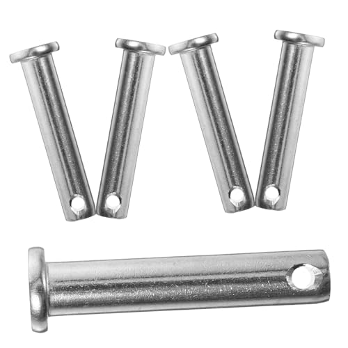 PRETYZOOM 5 Stück Edelstahlstifte Schlüssel Kupplungsstift Gerüst Wohnung Hardware Schwenken Teile Flachkopfstift Stift Einsetzen Haltestift Silver Rostfreier Stahl von PRETYZOOM