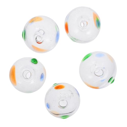 PRETYZOOM 5 Stück Glasperlen für Windspiele Hohlperlen für Diy Schmuck Bastelmaterial für Windspielherstellung Dekorative Handwerksperlen Lochgröße PRETYZOOM 5 Stück Glasperlen für Windspiele Hohlperlen für Diy Schmuck Bastelmaterial für Windspielherstellung Dekorative Handwerksperlen Lochgröße von PRETYZOOM