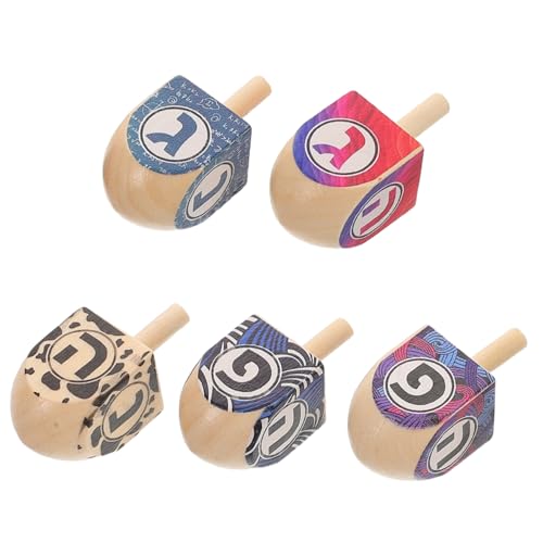 PRETYZOOM 5 Stück Gyro -Handles Chanukka-Gastgeschenke Familie Hanukka Spaß Hanukka -Partyaktivitäten hölzernen Dreidels für Kinderhandwerk Dreidels für DIY Dreidels für Projekte Holz PRETYZOOM 5 Stück Gyro -Handles Chanukka-Gastgeschenke Familie Hanukka Spaß Hanukka -Partyaktivitäten hölzernen Dreidels für Kinderhandwerk Dreidels für DIY Dreidels für Projekte Holz von PRETYZOOM