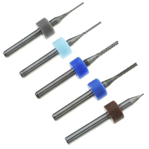 PRETYZOOM 5 Stück Teiliges Hartmetall Fräser Präzise Cnc Gravierwerkzeuge für Hochleistungs Engraving Machine Bit für Effektives Fräsen und Schneiden Zufällige Farbe Zufällige Farbe von PRETYZOOM