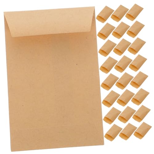 PRETYZOOM 50 Stück Saatgutverpackungs-umschlagbeutel Kleine Münzumschläge Miniumschläge Kleine Umschläge Für Samen Kraftpapier Hellbraun von PRETYZOOM