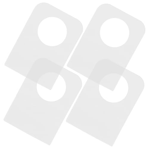 PRETYZOOM 500 Stück Rundes Lochetikett Einzelhandelsdisplay Einzelhandels -Tags Zubehör für Buchanmerkungen Rock-Display-Ständer Registerkarten für Monatsplaner Ziel Anzeige PVC Transparent von PRETYZOOM