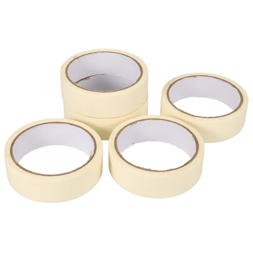 PRETYZOOM 5Rollen Malerband Abnehmbares Klebeband Für Sauberes Renovierungen Für Kunstprojekte Professionelles Finish Ohne Rückstände von PRETYZOOM