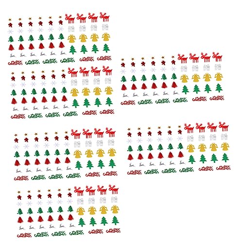 PRETYZOOM 6 Packungen Weihnachtspailletten Tischkonfetti Für Die Weihnachtsfeier Konfetti-dekoration Weihnachtskonfetti Pailletten Schneeflocken-konfetti Lieferungen Plastik Esstisch von PRETYZOOM