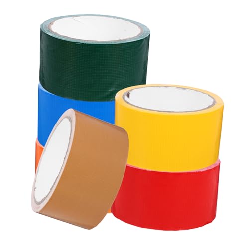 PRETYZOOM 6 Rollen Dekoratives Klebeband Klebeband Massenband Farbiges Packband Verpackungsband Kanalgeschichte Wasserdichtes Band Buntes Band Bulk-klebeband Bastelband Außenband Stoff von PRETYZOOM