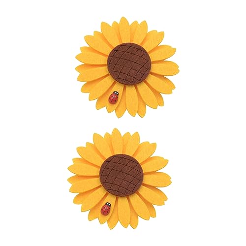 PRETYZOOM 6 STK Sonnenblumen-Vorhangschnalle tierischer Vorhang zum binden Blumenvorhang-Holdbacks Sonnenblumen Vorhanghalter Gelbe Vorhangklammern Fenstervorhänge Clip-Vorhangschnalle von PRETYZOOM