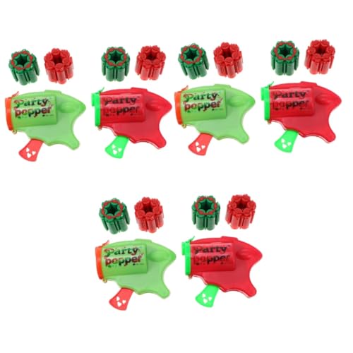 PRETYZOOM 6 Sätze Konfetti-Gruß dekorative Konfettiröhren Spielzeug für Kleinkinder Schützen Konfettikanonen Party Konfetti Hochzeit schmücken Partybedarf Popcorn Kunststoff von PRETYZOOM