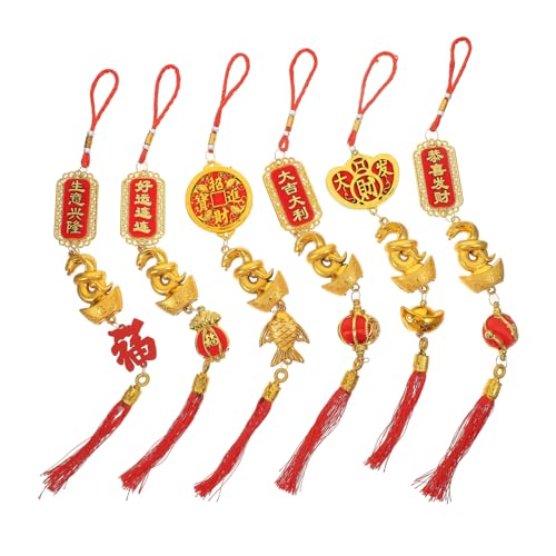 6 Stück „Jahr Der Schlange“ Dekorativer Anhänger Chinesisches Schlangenornament 2025 Hängende Dekore 2025 Jahr Der Schlange Ornament Frühlingsfest 6 Stück „Jahr Der Schlange“ Dekorativer Anhänger Chinesisches Schlangenornament 2025 Hängende Dekore 2025 Jahr Der Schlange Ornament Frühlingsfest von PRETYZOOM