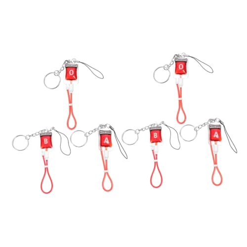 PRETYZOOM 6 Stück Bluttyp Schlüsselanhänger Teiliges Halloween Charms Zubehör für Vampire Kreative Party Deko Handy Anhänger Einzigartiges Design für Stil PRETYZOOM 6 Stück Bluttyp Schlüsselanhänger Teiliges Halloween Charms Zubehör für Vampire Kreative Party Deko Handy Anhänger Einzigartiges Design für Stil von PRETYZOOM